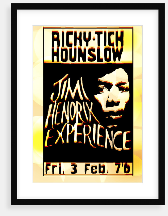 Jimi Hendrix Experience Poster (Distressed Look) by Rokpool